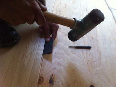 Wood top floor fasteners